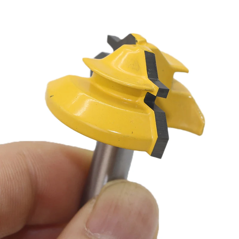 

45 Degrees Yellow Carbide Router Bit Cutting Accessories Power Tool Attachments
