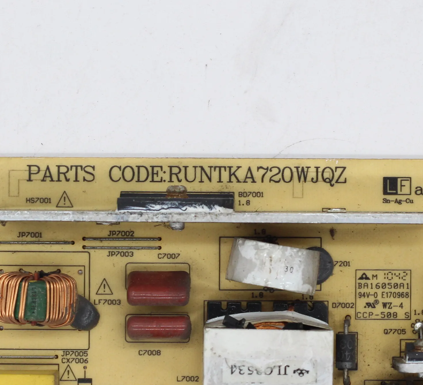 RUNTKA720WJQZ JSI 401403A плата поддержки мощности профессиональные Запчасти для