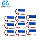 7,4 V 600mAh 20C Lipo батарея для WLtoys K969 K979 K989 K999 P929 P939 RC автозапчасти 2s 7,4 v батарея 1 шт до 10 шт