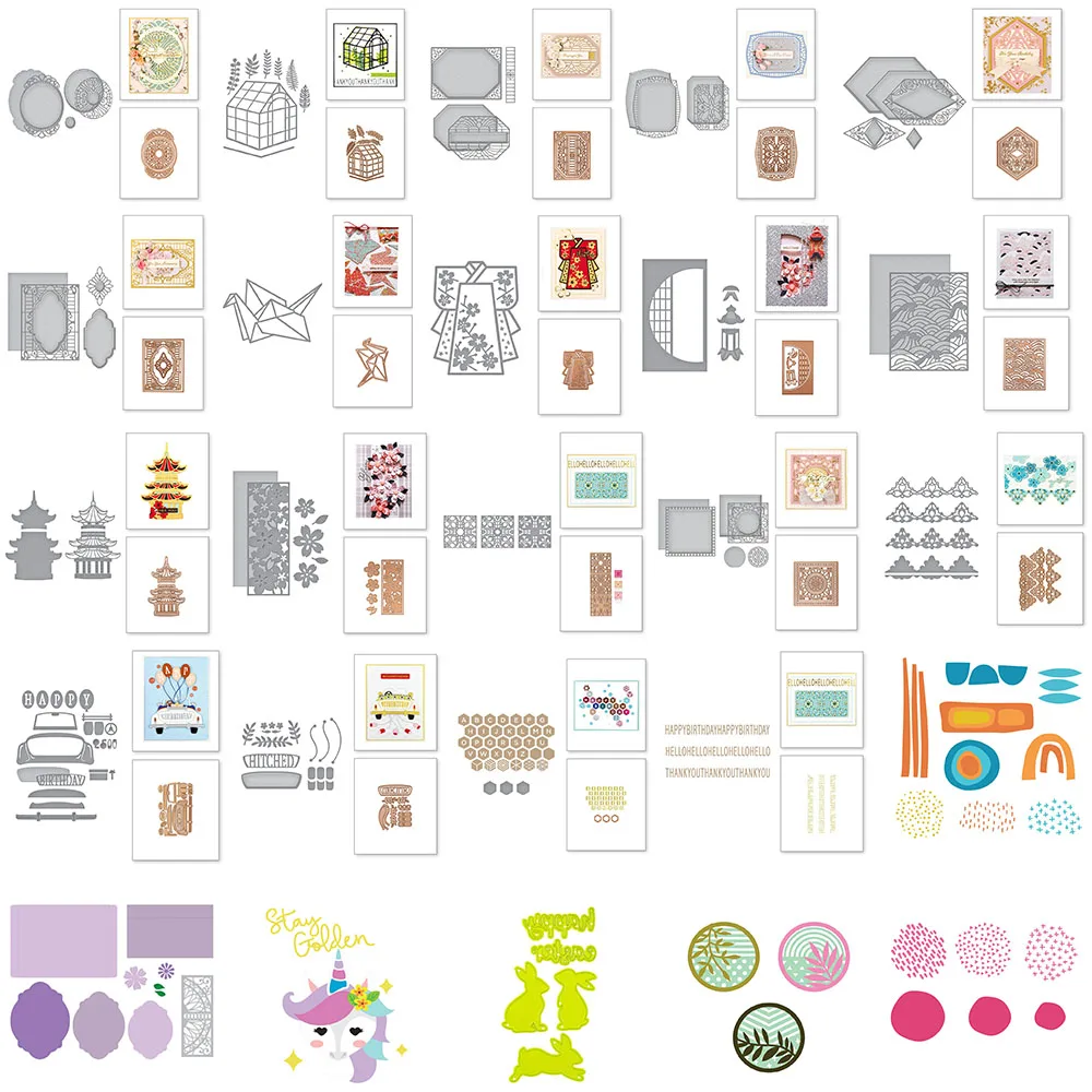 

Architecture Car Metal Cutting Dies Unicorn Hot Foil Plate for DIY Scrapbooking Card Album Making Crafts