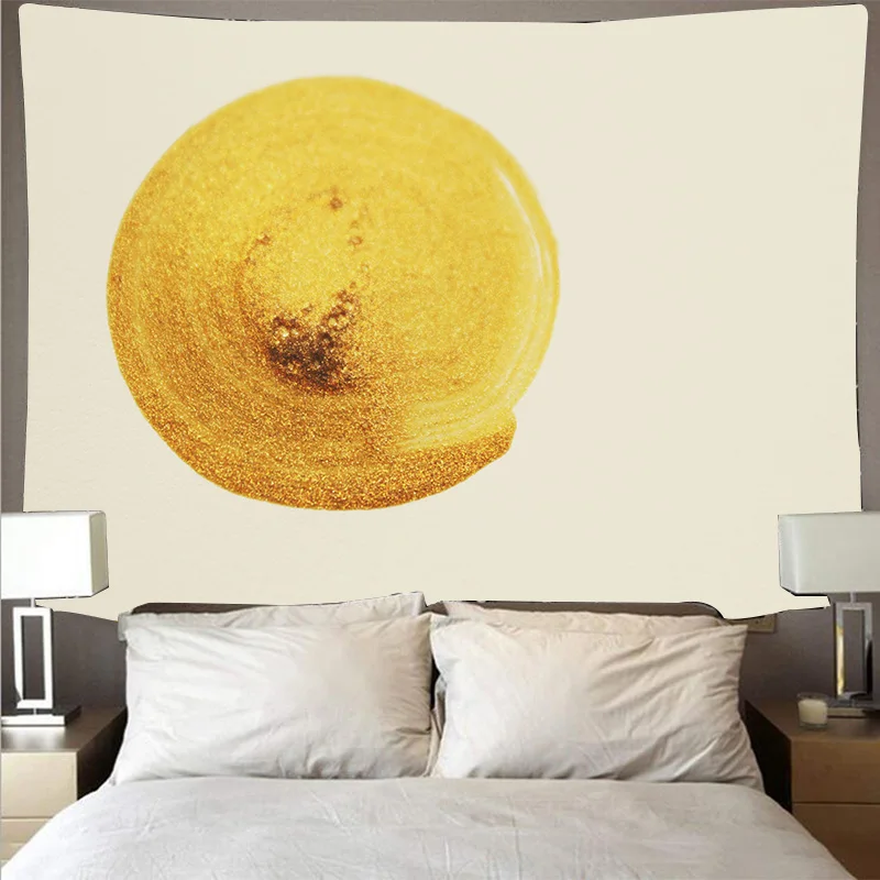 Золотая краска стиль гобелены большой художник психоделический гобелен