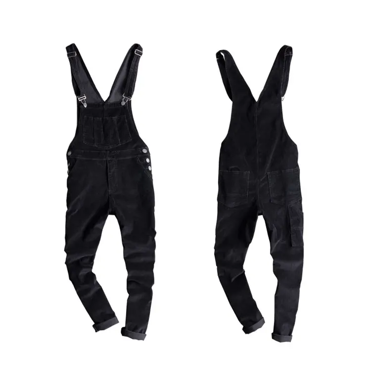 Мужские Винтажные вельветовые комбинезоны мужские повседневные брюки на