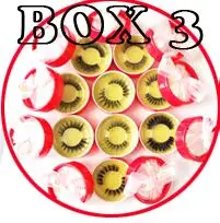 BOX 03 Заказная этикетка посылка коробка для ресниц, без ресниц внутри пользовательская Личная этикетка круглая коробка для продажи kklashes - Цвет: BOX 03