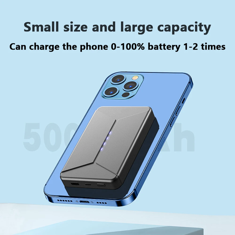 

Mobile Phone Magnetic Wireless Charger Universal External Battery for iPhone Xiaomi Quick Charging MagnetPowerBankMagsafeCharger