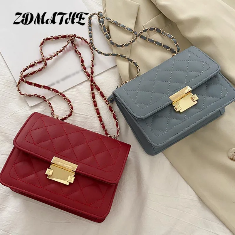 Women Crossbody Rhombus Chain Bags  