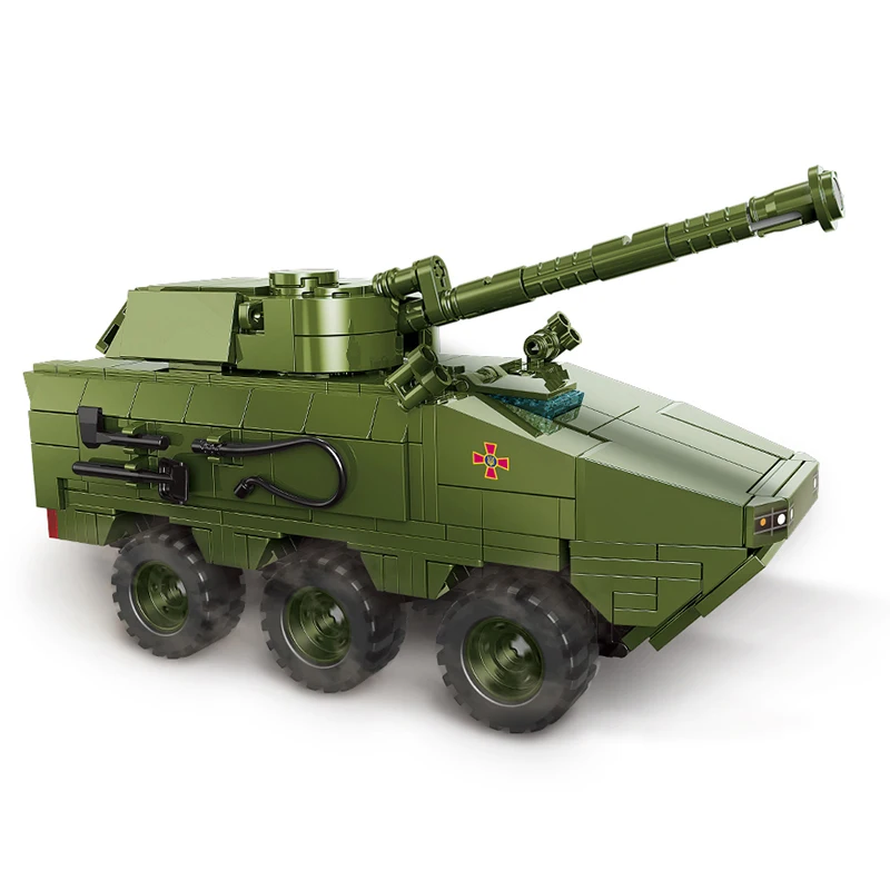 

New Xingbao 06803 Russian Military Weapon Series 342pcs Otaman Armored Vehicle With Cannon Building Blocks Military Bricks Gifts