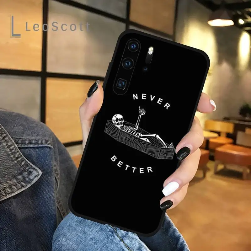 

Anime cartoon cute skull Phone Case For Huawei honor Mate P 9 10 20 30 40 Pro 10i 7 8 a x Lite nova 5t