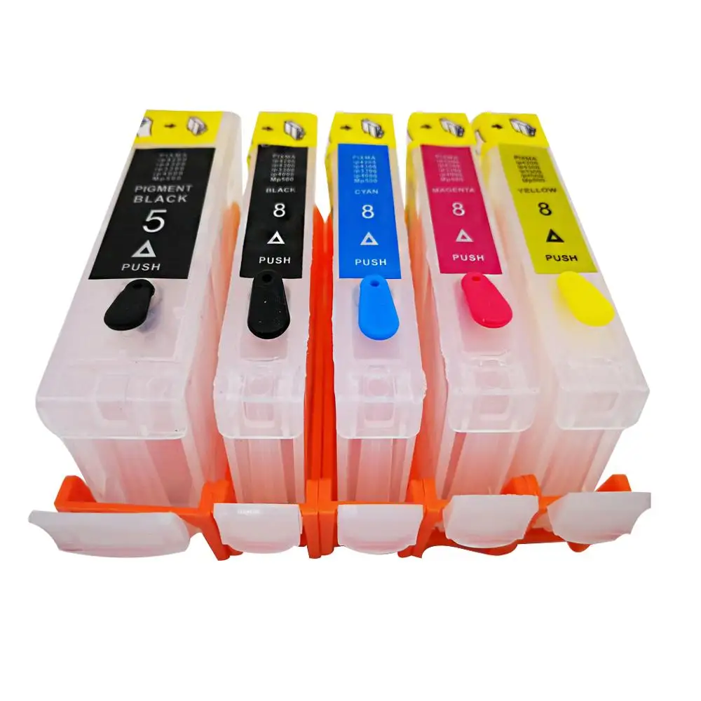 PGI-5 CLI-8 перезаправляемый картридж для hp canon MP510 MP520 MP530 MP600R MP610 MP800 MP800R MP810 MP830 MP950 MP960 MP970 принтер