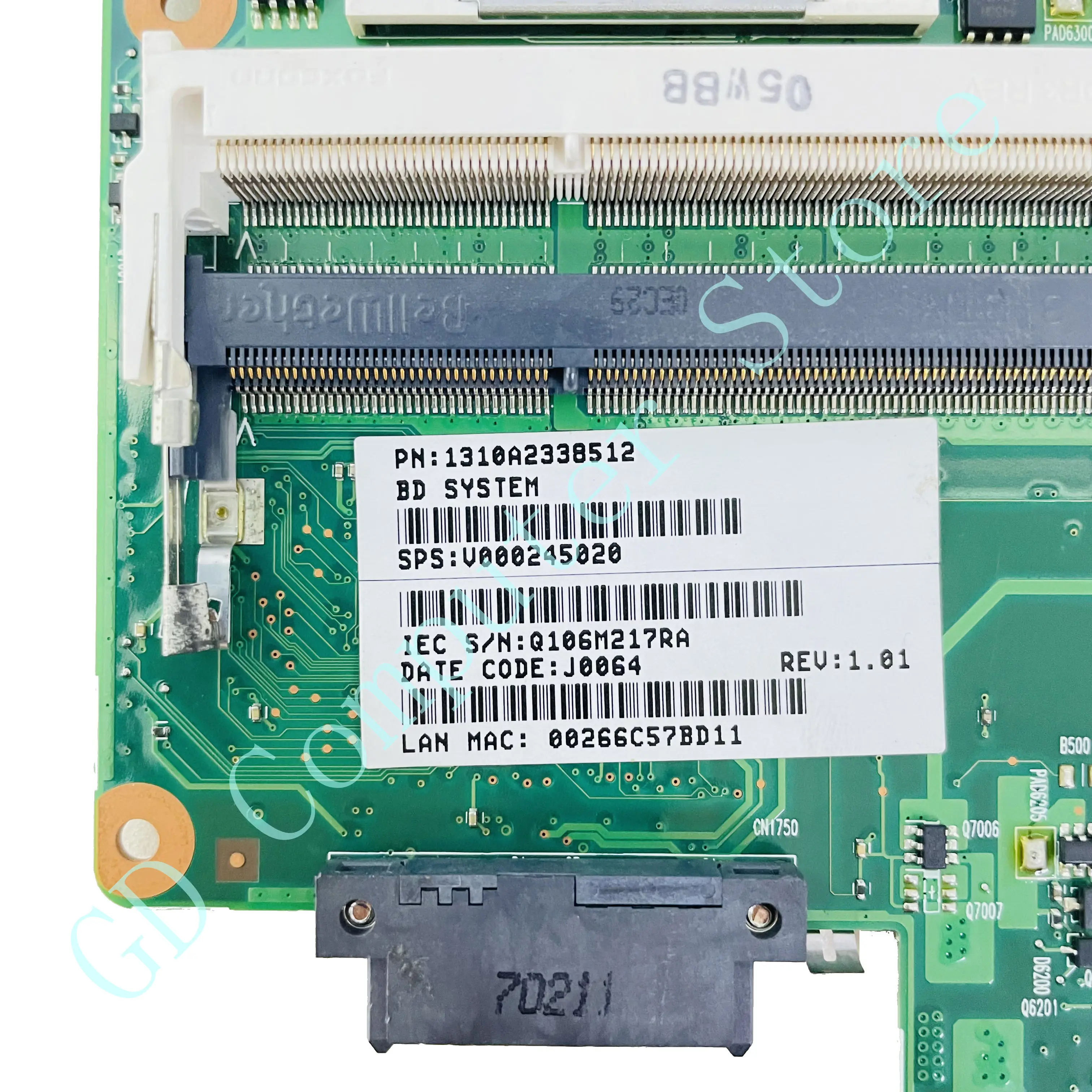 GD оригинал для ноутбука Toshiba Satellite L635 L630 материнская плата V000245020 1310A2338511 HD5145/512 МБ