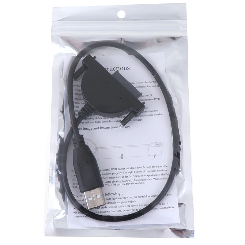 

USB 2.0 to Mini Sata II 7+6Pin Adapter for Laptop CD/DVD ROM Drive Cable