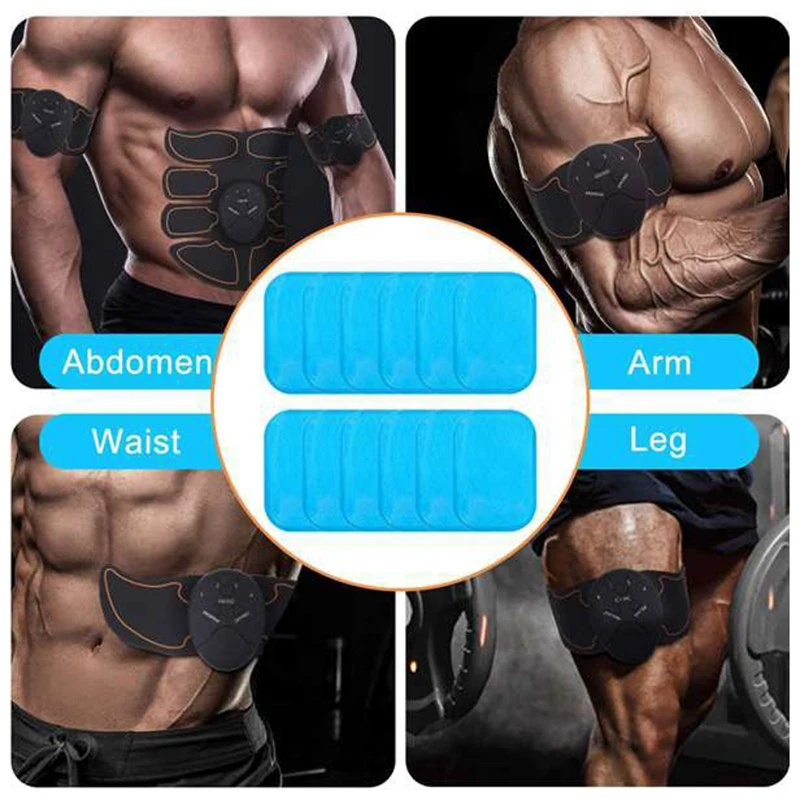 

48 Pcs Gel Pads for EMS Abdominal Trainer Muscle Exerciser Slimming Machine Accessories