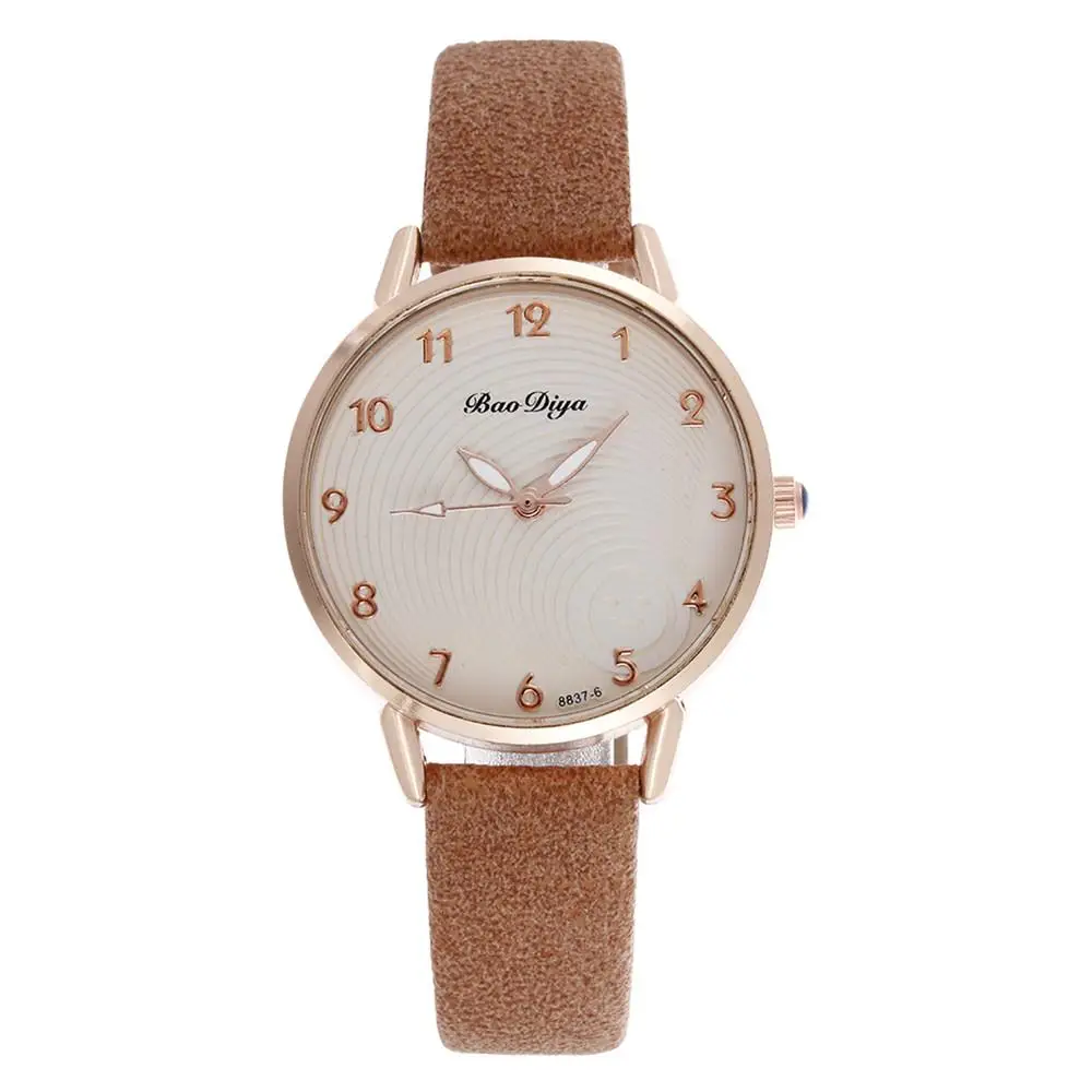 Qualities Simple Women Watches Rose Gold Luxury Ladies Quartz Wristwatches 2020 Brand Fashion Casual Number Dial Woman Clock