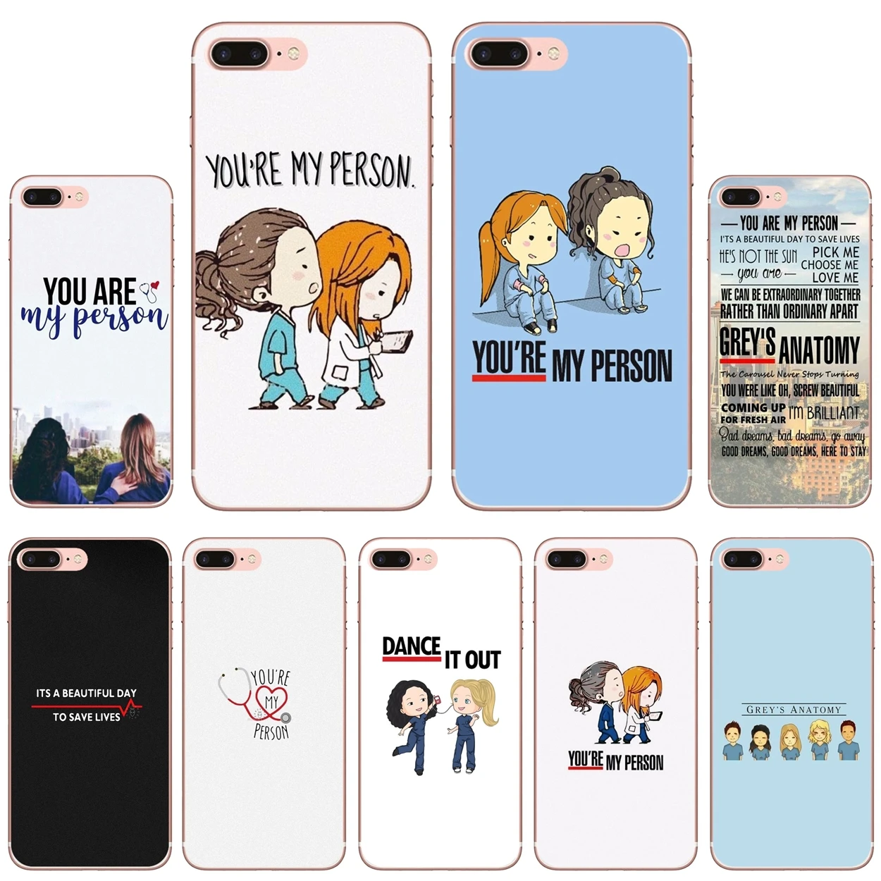 

Greys Anatomy You're My Person Case For iPhone 10 11 12 13 Mini Pro 4S 5S SE 5C 6 6S 7 8 X XR XS Plus Max 2020