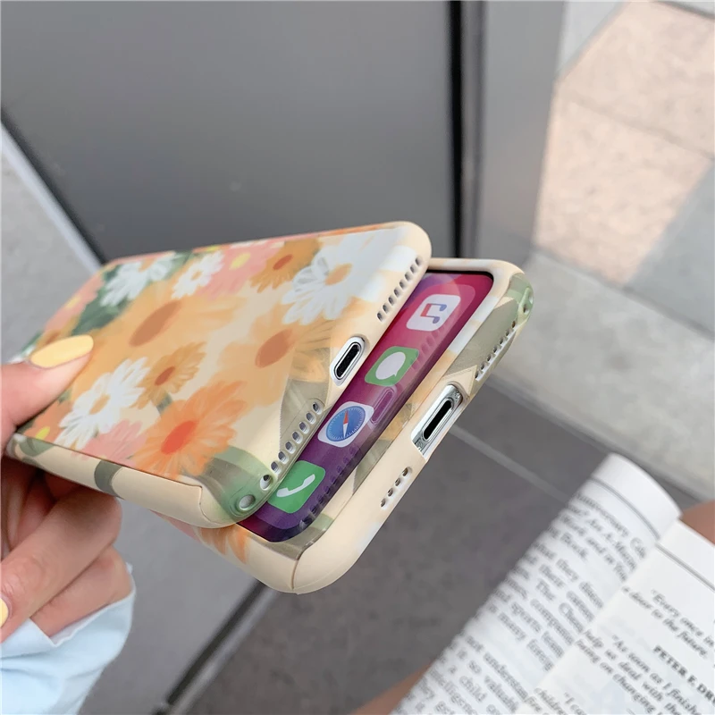 Модный защитный чехол FTAIDKJ для телефона с цветами и фруктами на 360 градусов iPhone 5S 5