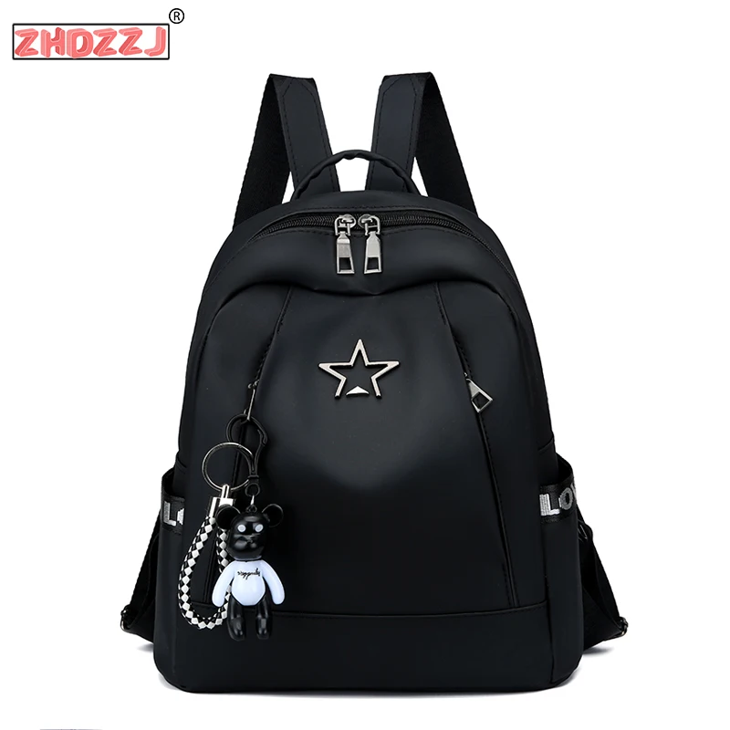 Модный новый корейский женский рюкзак Оксфорд черный цвет милые женские рюкзаки