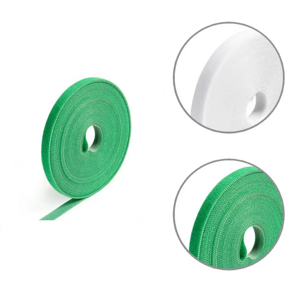 

3 Colors 1 Roll Attractive Non-sliding Close Fit Cable Tie Wrap Anti-deform Wire Tie Wrap Wide Application for Office
