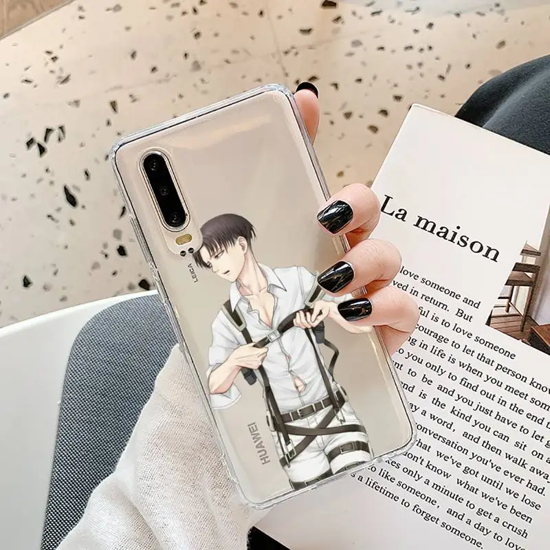 

Attack On Titan Phone Case Transparent for Samsung A71 S9 10 20 HUAWEI p30 40 honor 10i 8x xiaomi note 8 Pro 10t 11