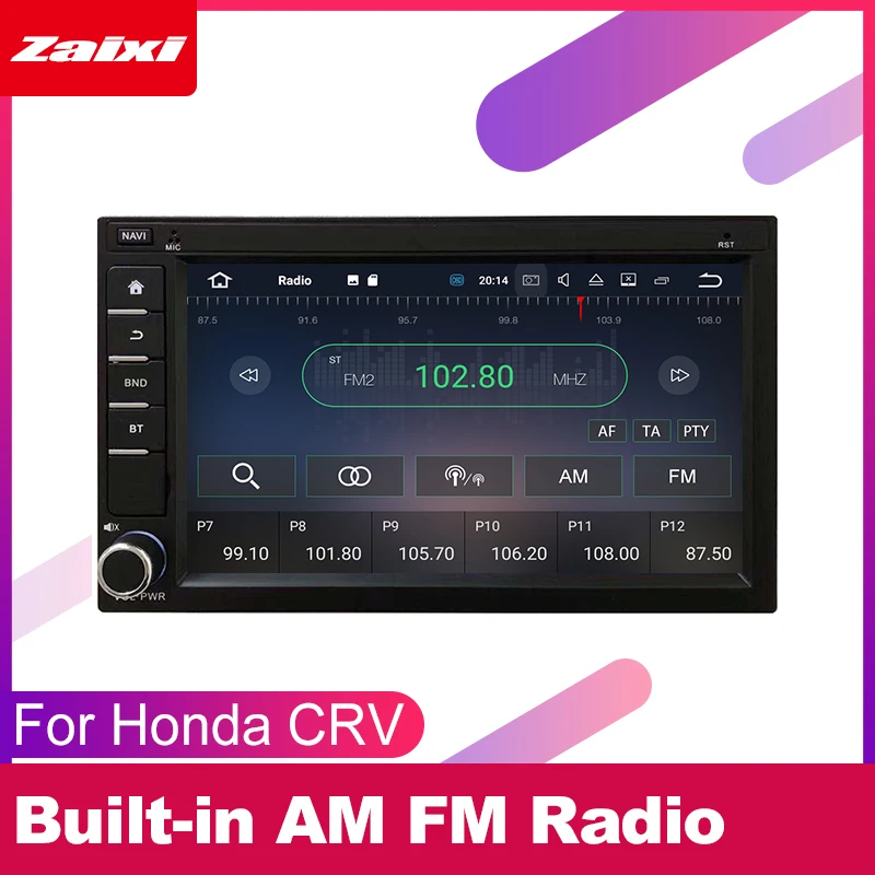 ZaiXi мультимедиа для Android плеер 2 din автомагнитола для Honda CRV 2004~ 2006 с навигацией стерео головное устройство стерео ISP