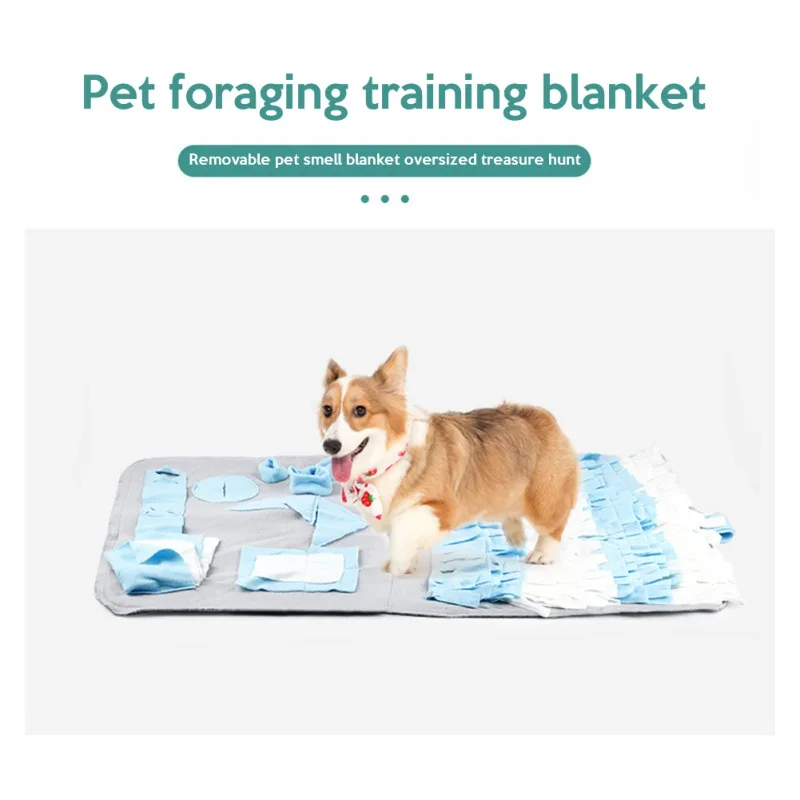 

Dog Toys Food Blanket Brain Smell Training Pad Dog Slow Feeding Mat Puzzle Blanket Durable Pet Interactive Accessories