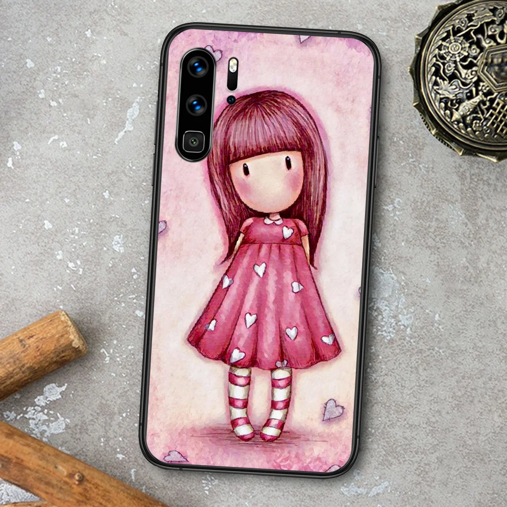 

Gorjuss Girl Santoro Phone Case For Huawei P Mate Smart 10 20 30 40 Lite Z 2019 Pro black Coque Fashion Cell Tpu Funda Pretty