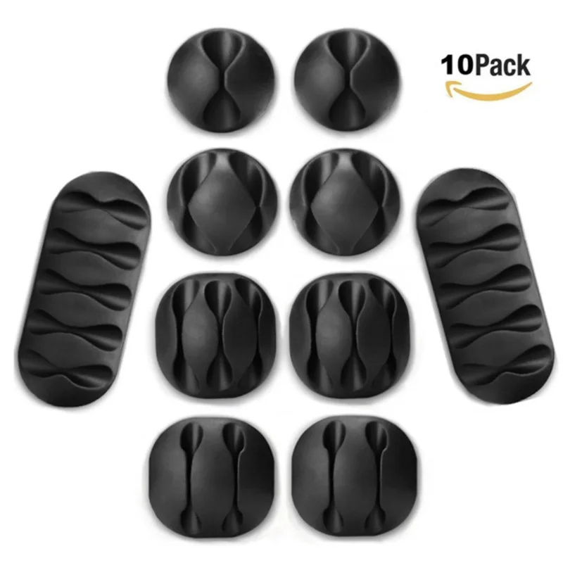 10 штук в наборе USB Кабельный Организатор намотки проволоки для рабочего стола