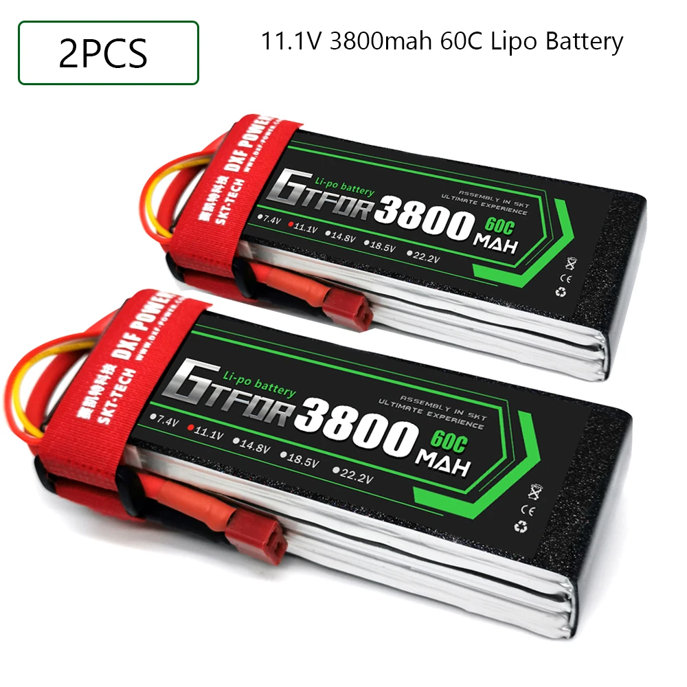 GTFDR 3800mAh Lipo аккумулятор 3S 11 1 V 60C 120C XT60/DEANS/XT90/EC5 для дрона AKKU FPV грузовик четыре axi