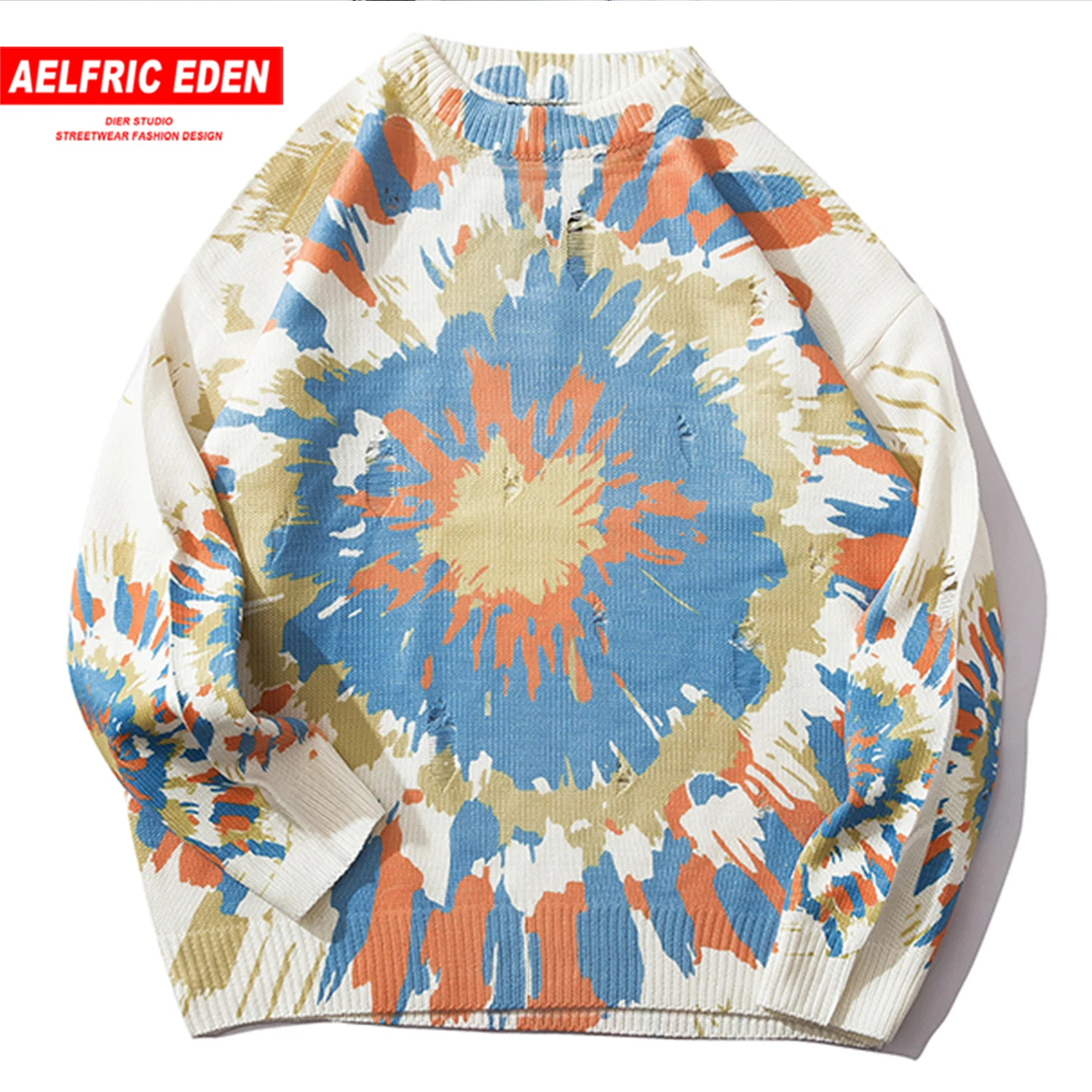 Aelfric Eden цветная трикотажная одежда мужские свитера Harajuku хип хоп 2019 модные