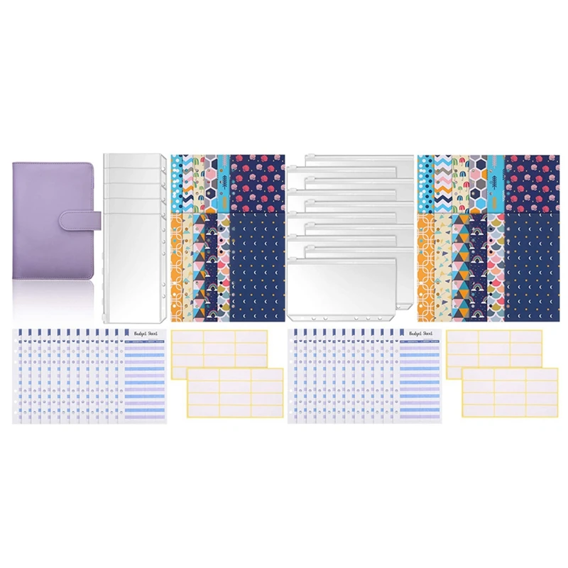 

2 Set A6 Binder Budget Envelopes System Budget, Budget Money Envelopes, A & B