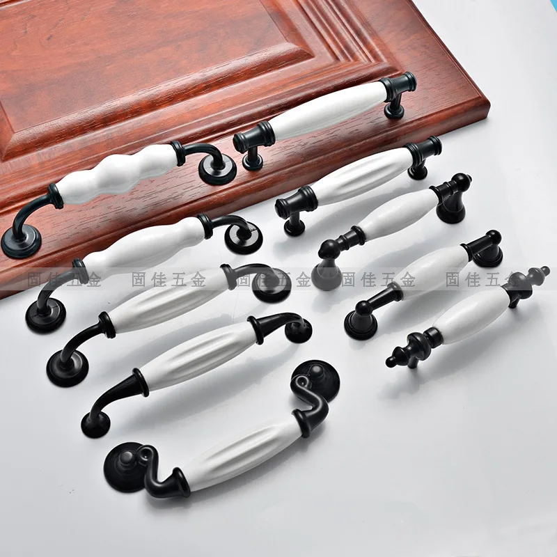 Мебельная фурнитура ручки с гнездами керамические для обувного шкафа ящика