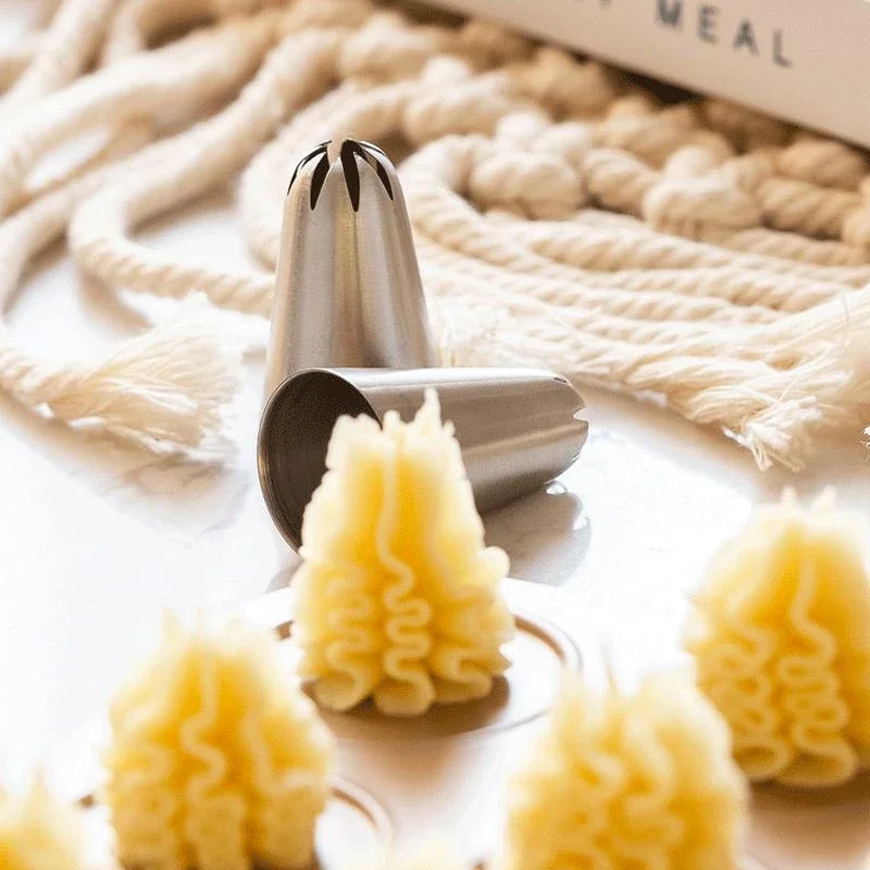 

32/Pcs Confectionery Bag With Nozzles Icing Piping Tip Stainless Steel Cake Decorating Tool Pastry Cream Spout For Baking