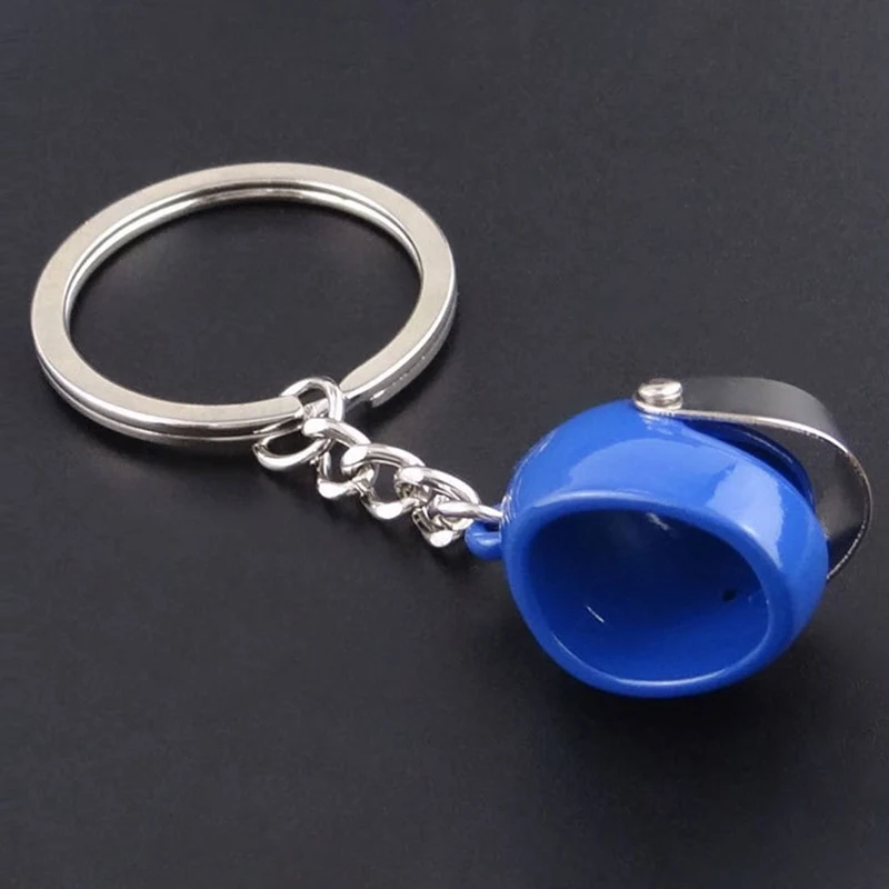

New Style Motorcycle Helmets Keychain Mini Safety Helmet Car Keychain For Women Men Bag Pendant Jewelry Wholesale