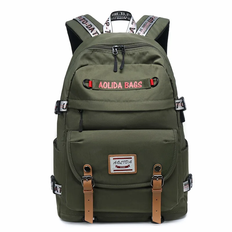 Женский рюкзак с usb зарядкой, Оксфорд, рюкзак для путешествий, мужской рюкзак Mochila Escolar, рюкзак для ноутбука, школьные сумки для девочек, школьный рюкзак XA805B - Цвет: Green