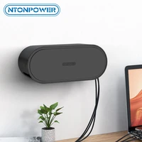 ntonpower wall mounted cable management box with child lock cable organizer case for power strip network line storage bin