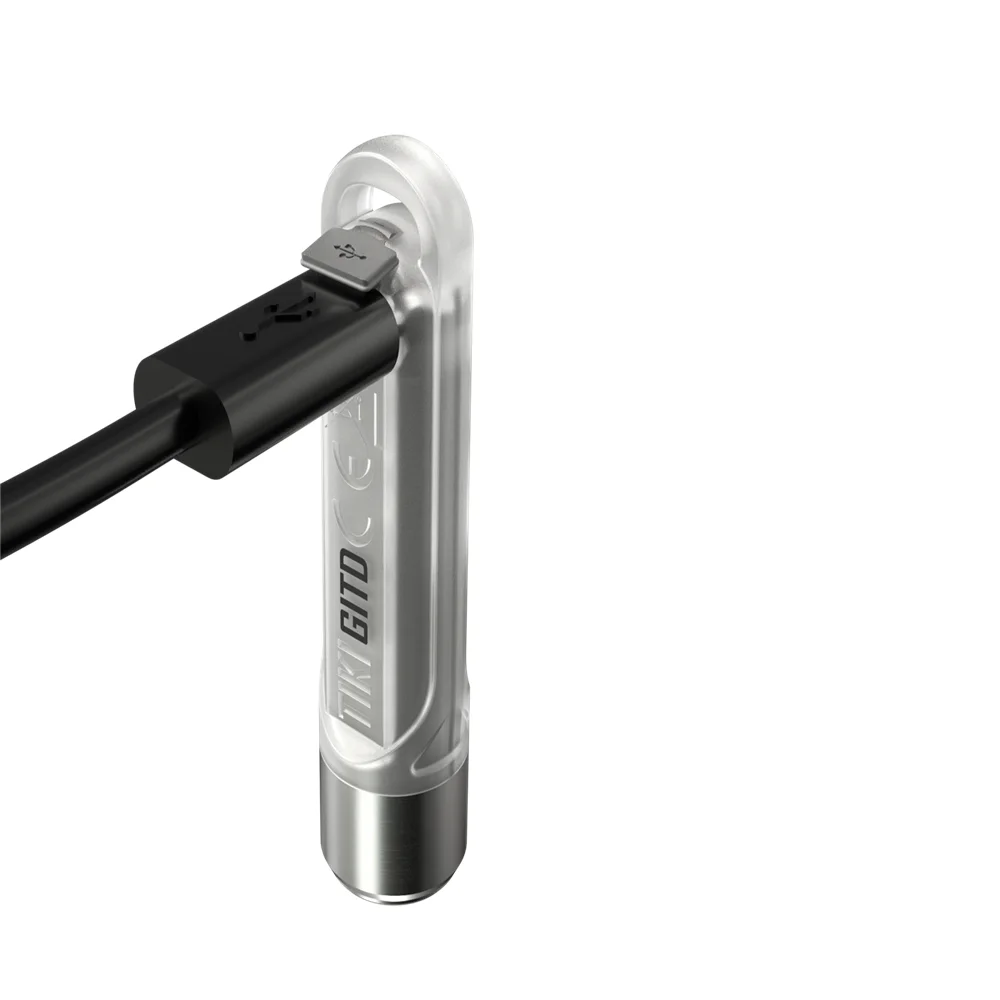 Оригинальный NITECORE TIKI LE keychain light GITD 300 люмен Мини-футуристический светильник для