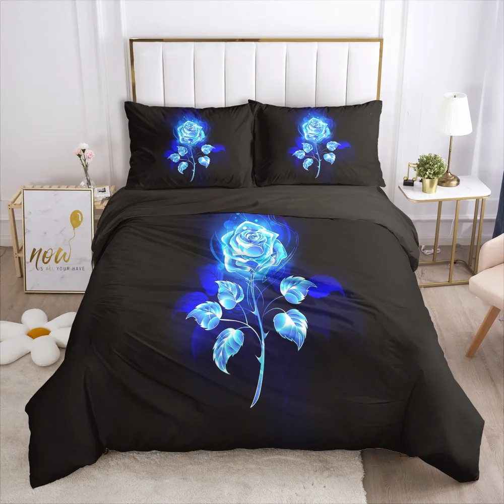 

3D Luxury Design Duvet Cover Set Bedding Sets Comforter Cases Pillow Covers Double Single Twin King Queen Size White Bedclothes