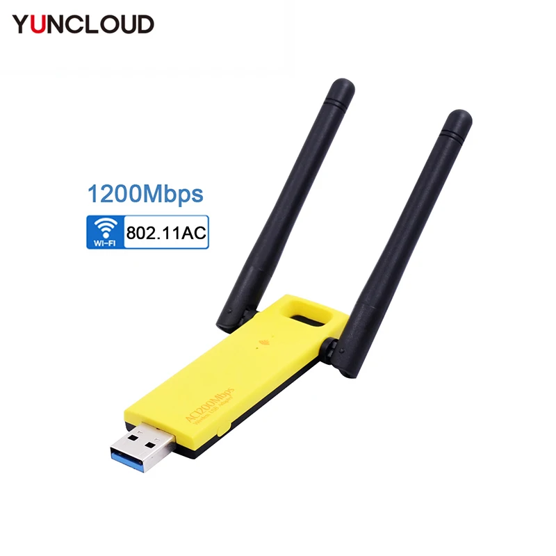 

Беспроводной адаптер Wi-Fi Realtek RTL8812AU, USB 3,0, 2,4 Мбит/с