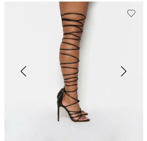 spesifikasi Sepatu Hak Tinggi Tipis Seksi Wanita Sepatu Berenda Pita Sempit Mode Sandal Wanita Ujung Persegi Luar Ruangan Musim Panas
