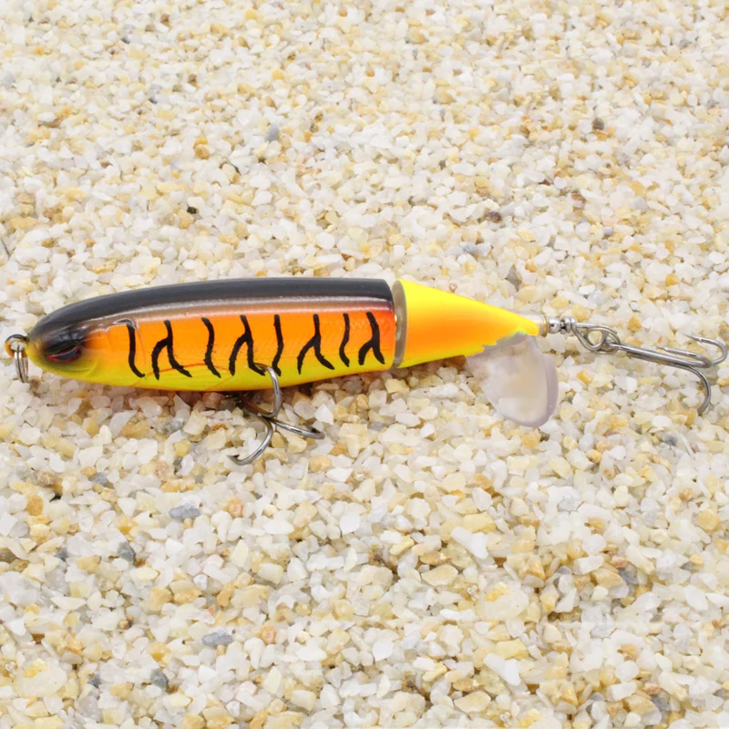 

1pcs Quality Whopper Plopper 100mm/13g Top Water Popper Fishing Lure Hard Bait Wobblers Rotating Soft Tail Fishing Tackle