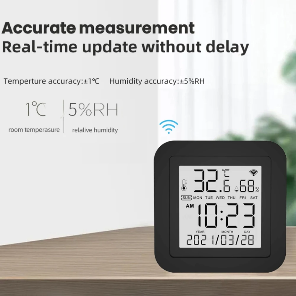 

Инфракрасный пульт дистанционного управления Wi-Fi Tuya 3 в 1 с датчиком температуры и влажности, Интеллектуальный S-ensor USB источник питания, ЖК-ди...