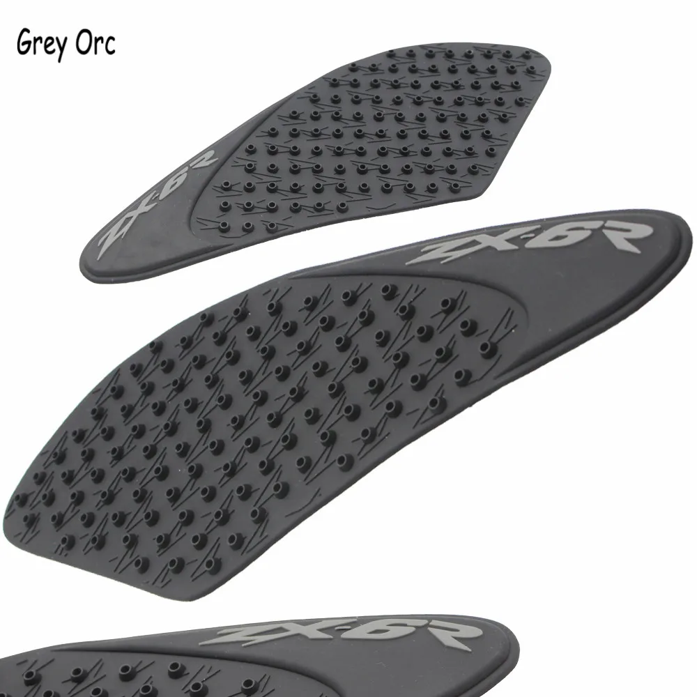 

For Kawasaki ZX-6R ZX 6R ZX6R 2007 2008 High quality Tank Pad Side Gas Knee Grip Stickers Black Motorcycle