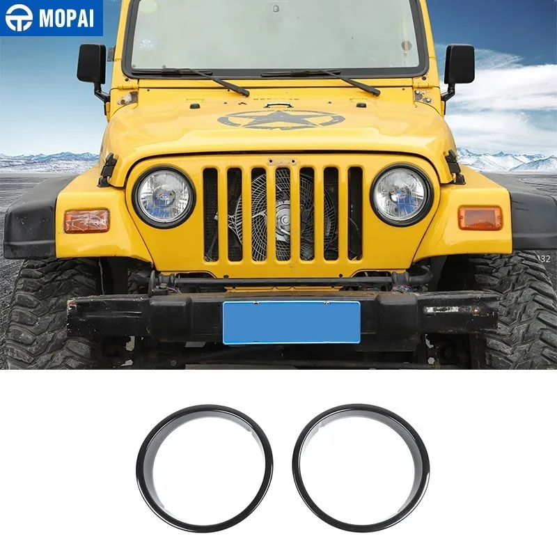 Колпаки для передних фар MOPAI из АБС пластика Jeep Wrangler TJ аксессуары автомобиля