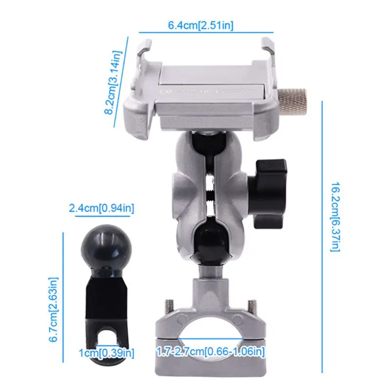 2021 new waterproof metal motorcycle smart phone mount with qc 3 0 usb quick charger motorbike mirror handlebar stand holder for free global shipping