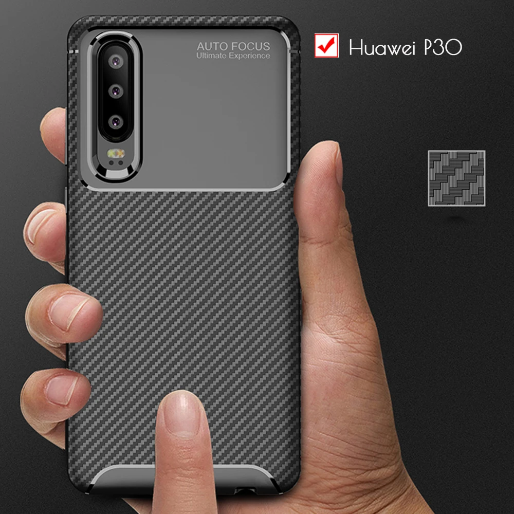 Для huawei P30 Lite чехол из углеродного волокна противоударный чехол для телефона для huawei P 30 Lite Pro/P30 чехол 360 полная защита бампер