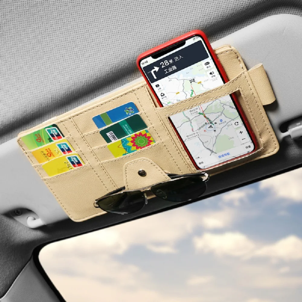 Автомобильный Органайзер MOQIU карманный дисплей для хранения солнцезащитных