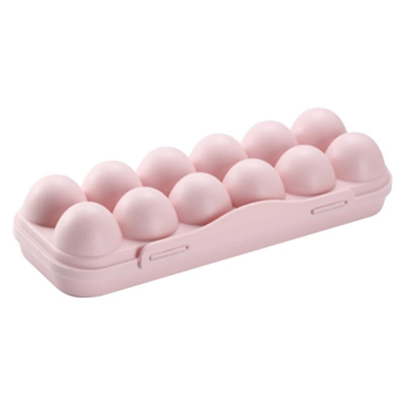 

12/18 Pack Egg Holders for Refrigerator Plastic Egg Containers with Lid Fridge Egg Tray Egg Storage Box