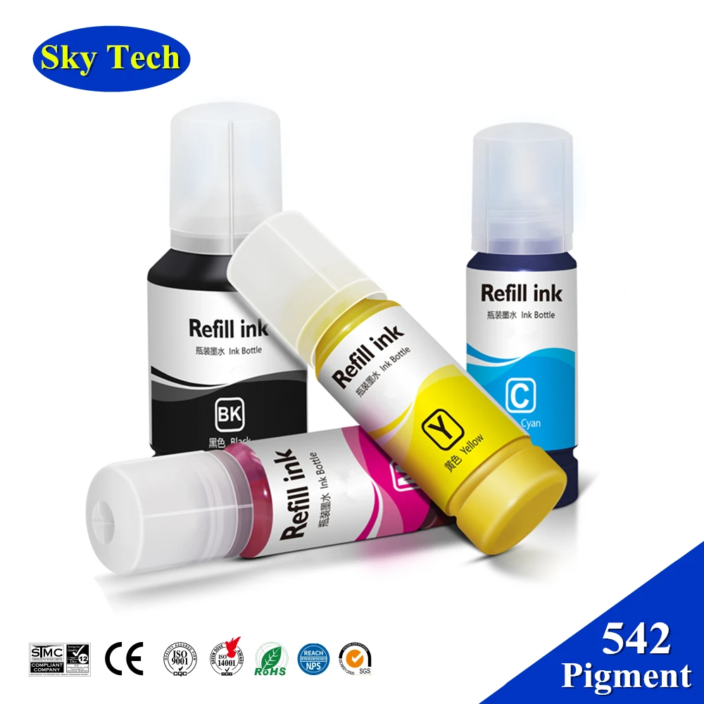 

Ink bottle 542 T542 Pigment Ink for Epson EcoTank ET-5800 ET-5850 ET-5880 ET-16650 ET-16600 ST-C8000
