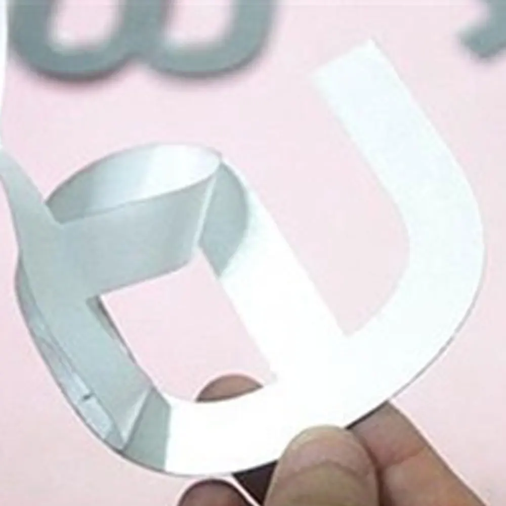 3D зеркальные часы ТВ фон настенные Наклейка квадратные акриловые геометрические