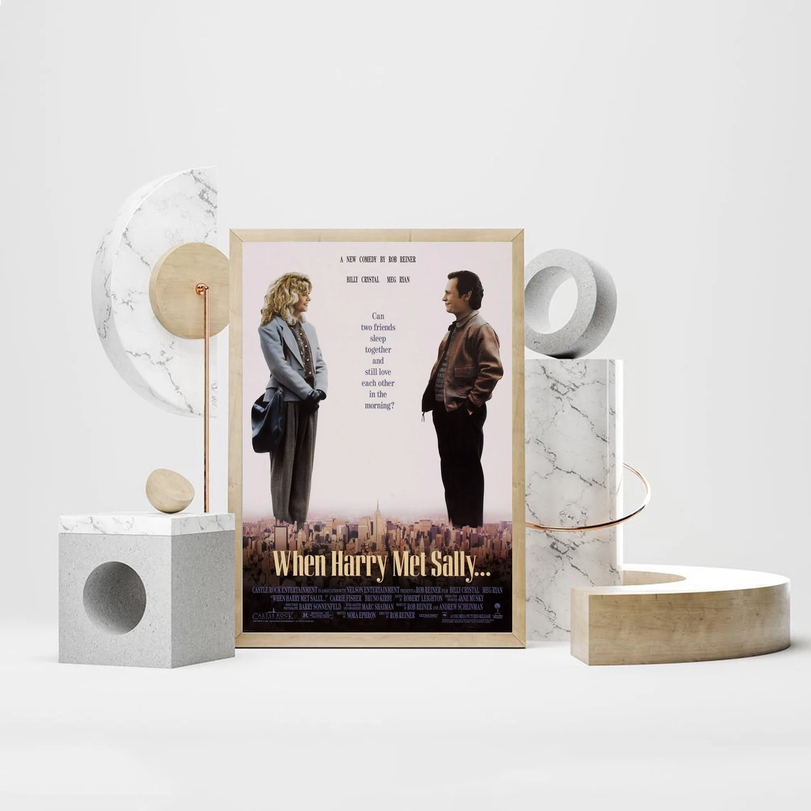 When Harry Met Sally Movie Poster Classic Vintage Wall Painting Art Decorate Cover Promotion Canvas | Дом и сад
