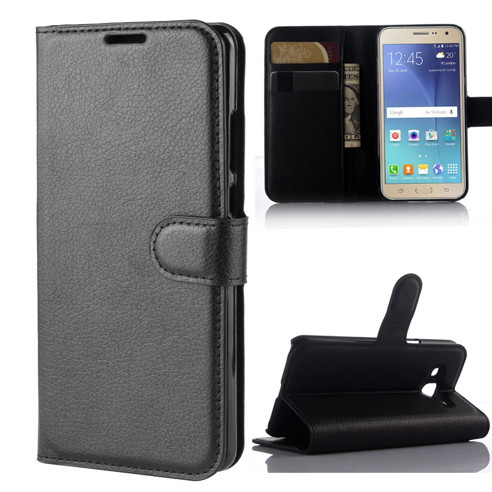 Чехол кошелек с держателем для карт чехлы телефонов Samsung Galaxy J2 J200F J200G J200H J200Y чехол