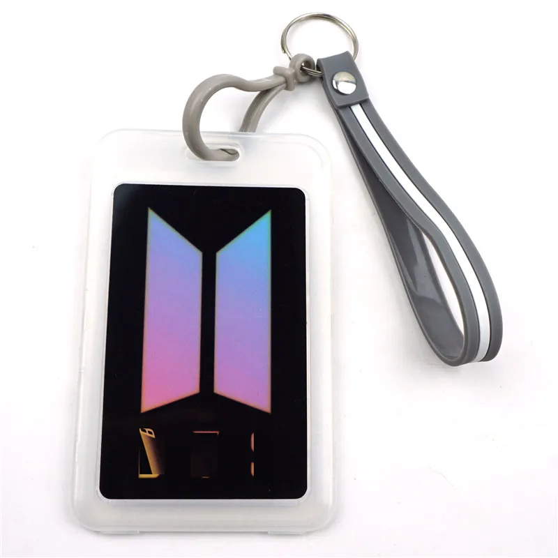 Cute K-Pop Card Cover Key Chain Bank Credit Card Holder Card